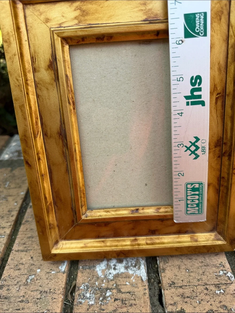 Gold Decorative 6X4”Photo Frame - Elegant Home Accent Rustic Hanging or Standing